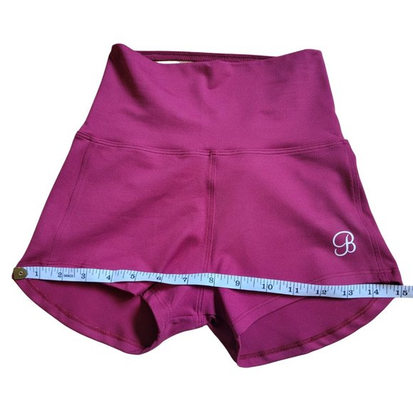 Bombshell Sportswear Maroon Burgundy Exercise Workout Shorts X-Small (NWOT) - Picture 9 of 10